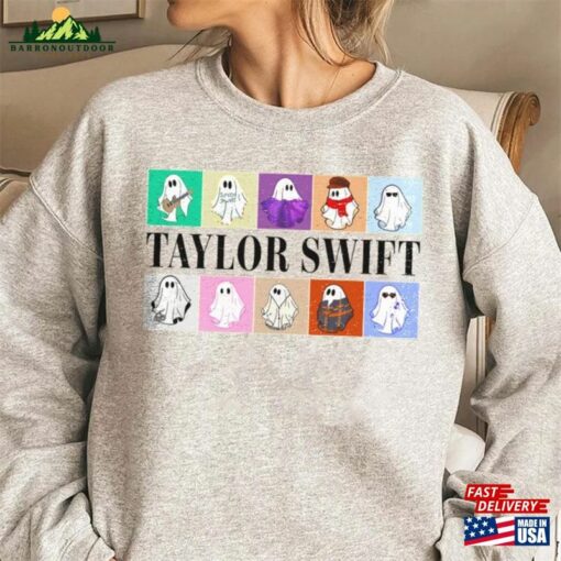 The Eras Tour Ghost Halloween Taylor Swift Shirt Swiftie Fan Sweatshirt Unisex