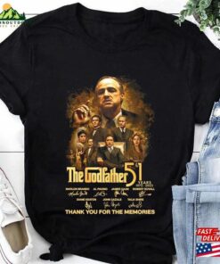 The Godfather 51Th Anniversary 1972 2023 Signature T-Shirt Shirt Fan Gift Classic