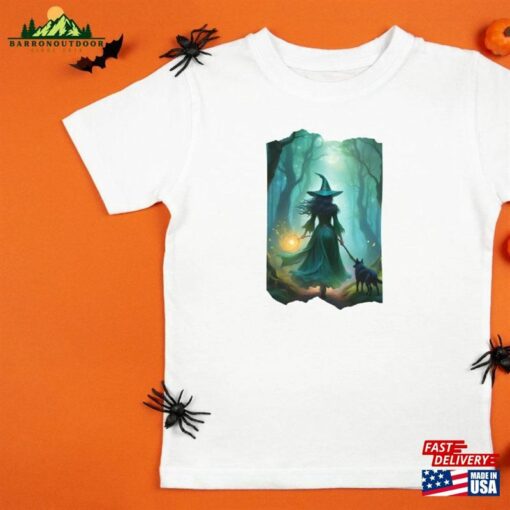 The Green Witch For Halloween 2023 Unisex Jersey Short Sleeve Tee T-Shirt Sweatshirt