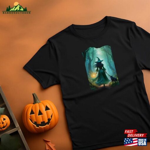 The Green Witch For Halloween 2023 Unisex Jersey Short Sleeve Tee T-Shirt Sweatshirt