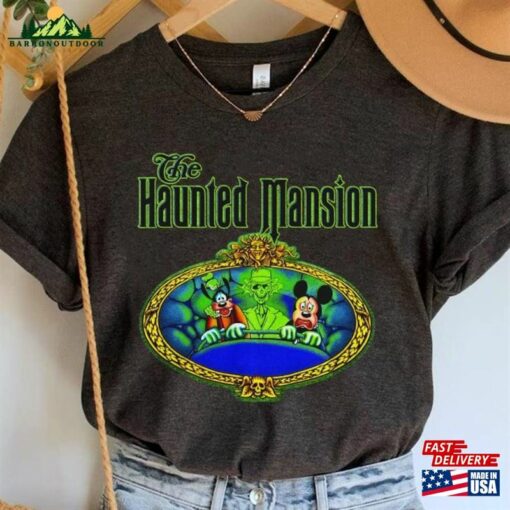 The Haunted Mansion Mickey Goofy And Hitchhiking Ghosts T-Shirt Disney Trip Sweatshirt Hoodie 2023 Gift For Men Women