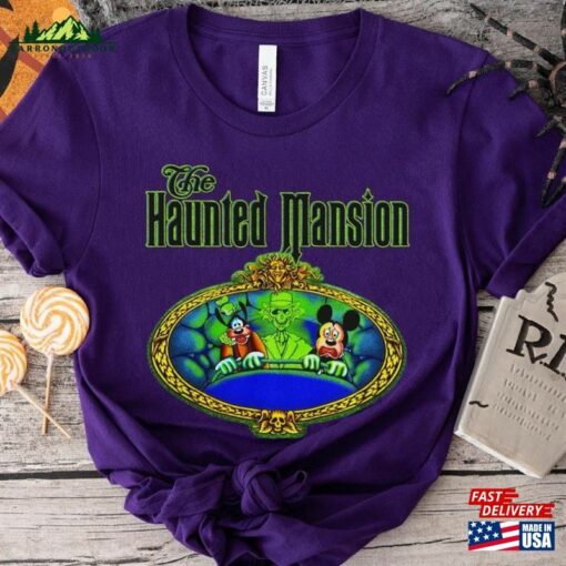 The Haunted Mansion Mickey Goofy And Hitchhiking Ghosts T-Shirt Disney Trip Sweatshirt Hoodie 2023 Gift For Men Women