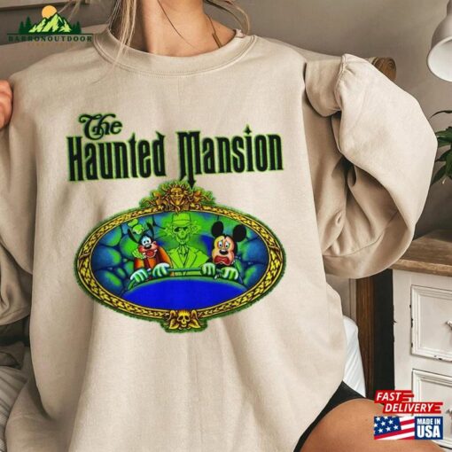 The Haunted Mansion Mickey Goofy And Hitchhiking Ghosts T-Shirt Disney Trip Sweatshirt Hoodie 2023 Gift For Men Women