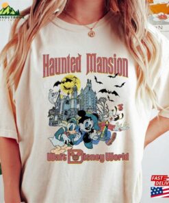 The Haunted Mansion Shirt Mickey And Friends Hitchhiking Ghosts Disney Trip 2023 Classic Unisex