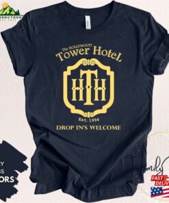 The Hollywood Tower Hotel Shirt Twilight Zone Of Terror Classic Unisex