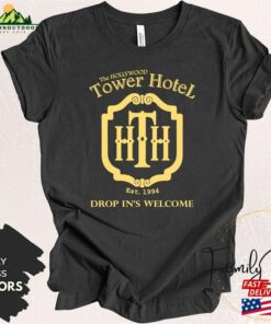 The Hollywood Tower Hotel Shirt Twilight Zone Of Terror Classic Unisex 3