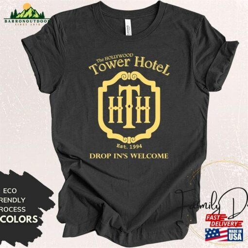 The Hollywood Tower Hotel Shirt Twilight Zone Of Terror Classic Unisex