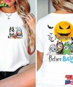 The Nightmare Before Bluey Shirt And Friends Halloween Hoodie Classic The Nightmare Before Bluey Shirt And Friends Halloween Hoodie Classic