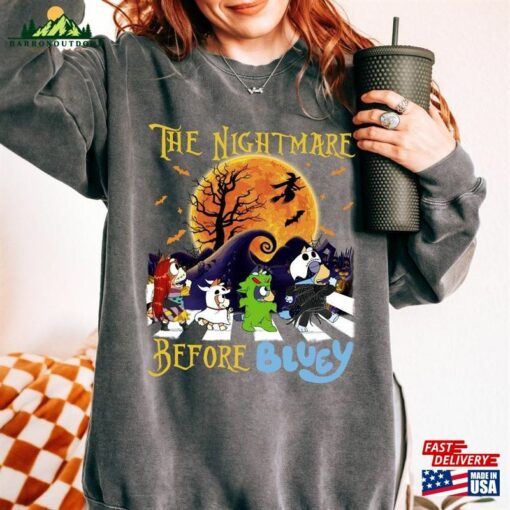 The Nightmare Before Bluey Shirt And Friends Unisex Hoodie