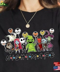 The Nightmare Before Christmas Characters Mickey Ears Shirt Jack Sally Oogie Boogie Zero Unisex T-Shirt Classic