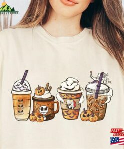 The Nightmare Before Christmas Coffee Shirt Cups Sweatshirt Skeleton Halloween Hoodie Classic