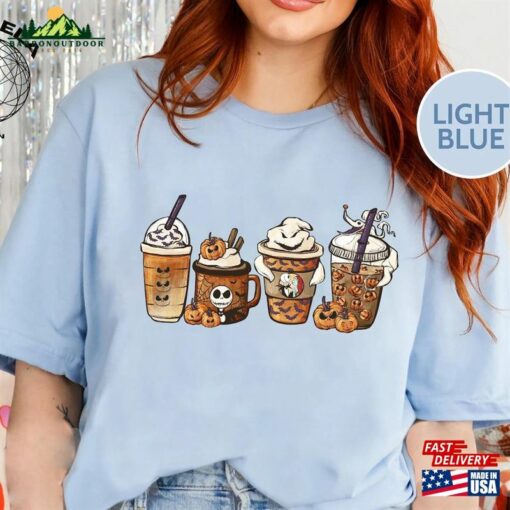 The Nightmare Before Christmas Coffee Shirt Cups Sweatshirt Skeleton Halloween Hoodie Classic