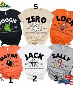 The Nightmare Characters Halloween Shirt Disney 2023 Disneyland Family Party Gift T-Shirt Unisex