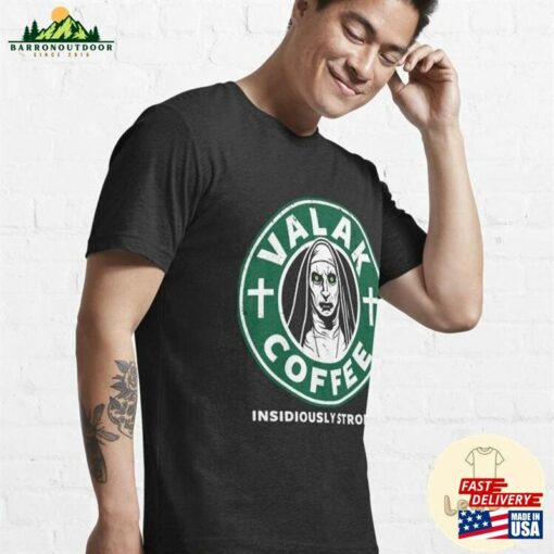 The Nun Valak Coffee Shirt Conjuring Unisex T-Shirt Horror Movie Tee Classic