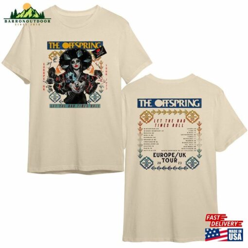 The Offspring Let Bad Time Roll Eu Tour 2023 T-Shirt Retro Tee Music Concert Vintage Shirt Hoodie Sweatshirt