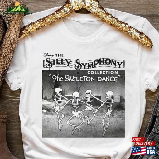 The Silly Symphony Skeleton Dance 1929 Autumn Spooky Season Vintage T-Shirt Sweatshirt Classic