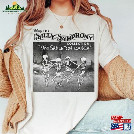 The Silly Symphony Skeleton Dance 1929 Autumn Spooky Season Vintage T-Shirt Sweatshirt Classic