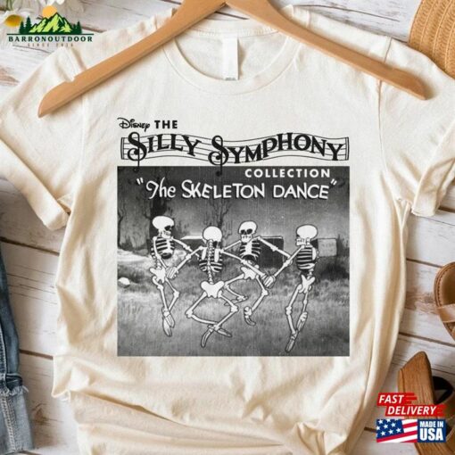 The Silly Symphony Skeleton Dance 1929 Autumn Spooky Season Vintage T-Shirt Sweatshirt Classic