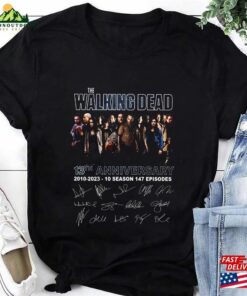 The Walking Dead 13Th Anniversary 2010 2023 Signatures T-Shirt Shirt Sweatshirt