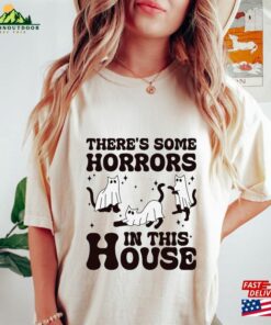 There’s Some Horror In This House Cat T-Shirt Funny Halloween Shirt Classic Sweatshirt There’s Some Horror In This House Cat T-Shirt Funny Halloween Shirt Classic Sweatshirt