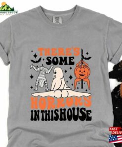 There’s Some Horrors In This House T-Shirt Halloween Bad Girls Have More Fun Witches Youth Shirt Classic