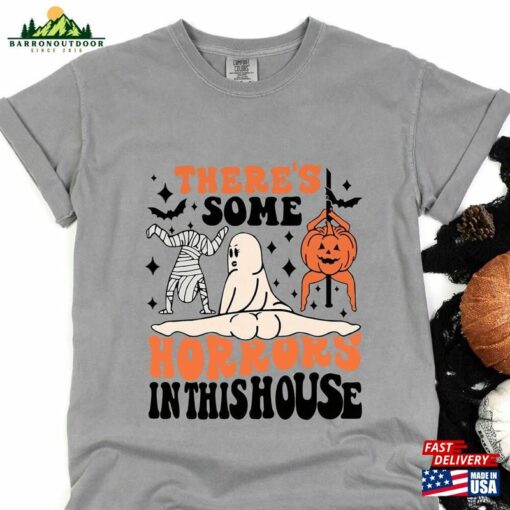 There’s Some Horrors In This House T-Shirt Halloween Bad Girls Have More Fun Witches Youth Shirt Classic