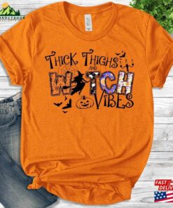 Thick Thighs Spooky Vibes Shirt Funny Halloween Sweatshirt Hoodie Thick Thighs Spooky Vibes Shirt Funny Halloween Sweatshirt Hoodie