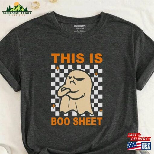 This Is Boo Sheet Ghost Retro Halloween Costume T-Shirt Sweatshirt Sweater Unisex