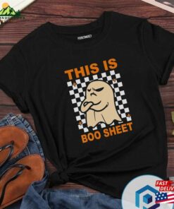 This Is Boo Sheet Ghost Retro Halloween Costume T-Shirt Sweatshirt Sweater Unisex