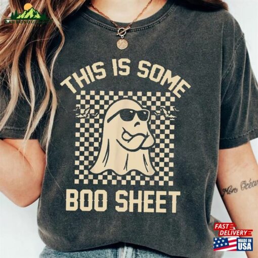 This Is Some Boo Sheet Ghost Sweatshirt Halloween Spooky Season Hoodie Vibes Shirt Classic Unisex