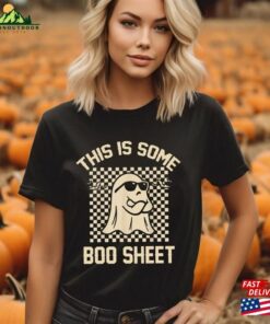 This Is Some Boo Sheet Ghost Sweatshirt Halloween Spooky Season Hoodie Vibes Shirt Classic Unisex 3