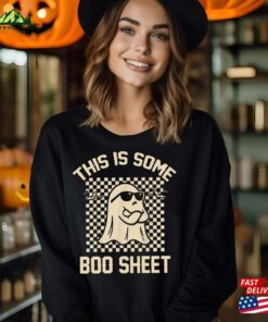 This Is Some Boo Sheet Ghost Sweatshirt Halloween Spooky Season Hoodie Vibes Shirt Classic Unisex 4