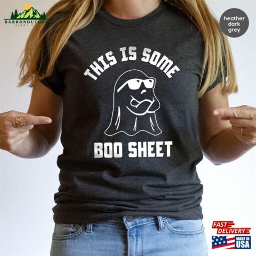 This Is Some Boo Sheet Ghost T-Shirt Halloween Spooky Season Shirt Vibes Tshirt Hoodie Classic