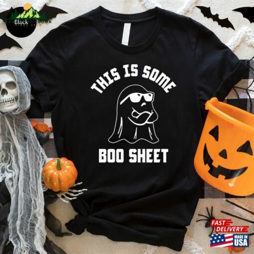 This Is Some Boo Sheet Ghost T-Shirt Halloween Spooky Season Shirt Vibes Tshirt Hoodie Classic