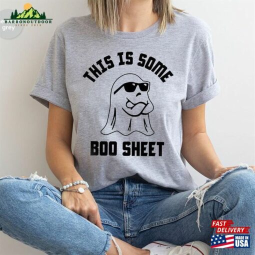 This Is Some Boo Sheet Ghost T-Shirt Halloween Spooky Season Shirt Vibes Tshirt Hoodie Classic