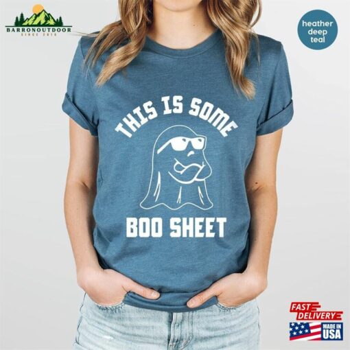 This Is Some Boo Sheet Ghost T-Shirt Halloween Spooky Season Shirt Vibes Tshirt Hoodie Classic