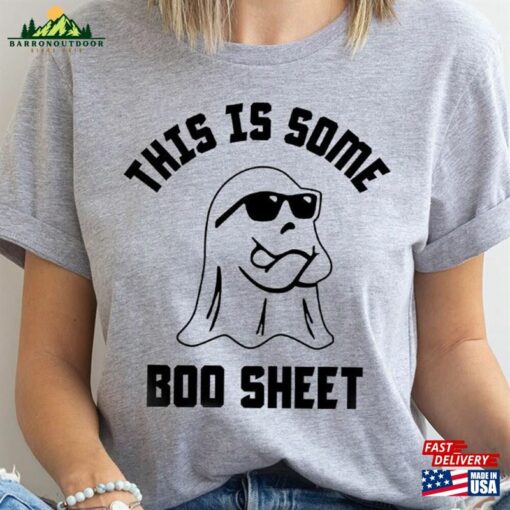 This Is Some Boo Sheet Ghost T-Shirt Halloween Spooky Season Shirt Vibes Tshirt Unisex Hoodie