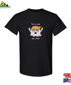 This Is Some Boo Sheet Novelty Indicted Ghost T Rump With Orange Political Figures Hair Halloween 2023 Unisex Heavy Cotton T-Shirt Hoodie