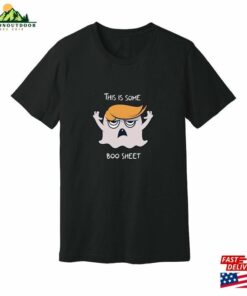 This Is Some Boo Sheet Orange Political Figure Hair Ghost Halloween 2023 Black Short Sleeve Super Soft Bella Canvas Unisex Jersey Tee Hoodie T-Shirt