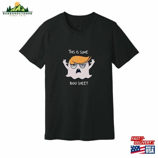 This Is Some Boo Sheet Orange Political Figure Hair Ghost Halloween 2023 Black Short Sleeve Super Soft Bella Canvas Unisex Jersey Tee Hoodie T-Shirt