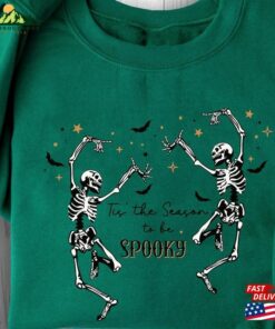 Tis The Season To Be Spooky Skeleton Halloween Sweatshirt Unisex Hoodie