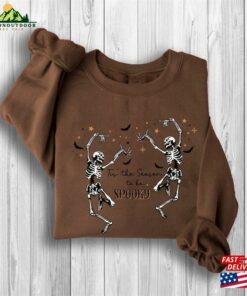 Tis The Season To Be Spooky Skeleton Halloween Sweatshirt Unisex Hoodie 3