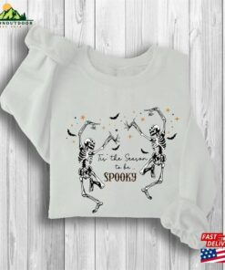 Tis The Season To Be Spooky Skeleton Halloween Sweatshirt Unisex Hoodie 4