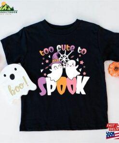 Too Cute To Spook Shirt Funny Halloween Kids T-Shirt Party Matching Tees Classic Hoodie