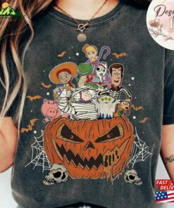 Toy Story Halloween Disney Shirt Woody Buzz Lightyear Pumpkin T-Shirt Unisex