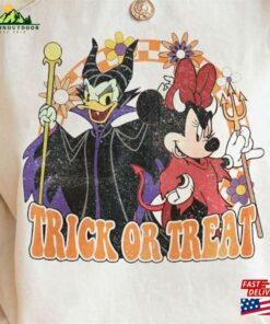 Trick Or Treat Daisy And Minnie Disney Shirt Bestie Halloween Unisex Sweatshirt
