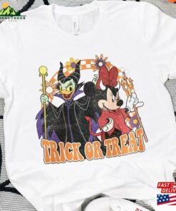Trick Or Treat Daisy And Minnie Disney Shirt Bestie Halloween Unisex Sweatshirt 3
