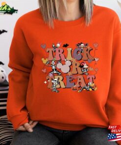 Trick Or Treat Disney Sweatshirt Halloween Shirt Witch Classic