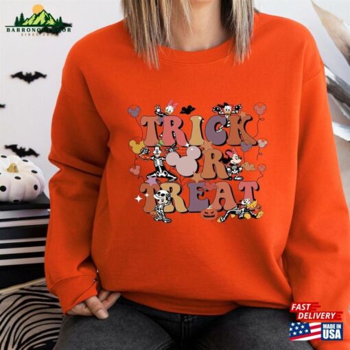 Trick Or Treat Disney Sweatshirt Halloween Shirt Witch Classic