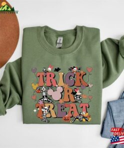 Trick Or Treat Disney Sweatshirt Halloween Shirt Witch Classic 4